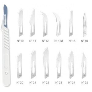 Χειρουργικά νυστέρια με πλαστική λαβή