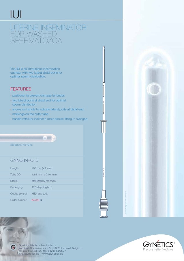 ΚΑΘΕΤΗΡΑΣ ΕΝΔΟΜΗΤΡΙΑΣ ΣΠΕΡΜΑΤΕΓΧΥΣΗΣ GYNETICS IUI 4220 - Image 2